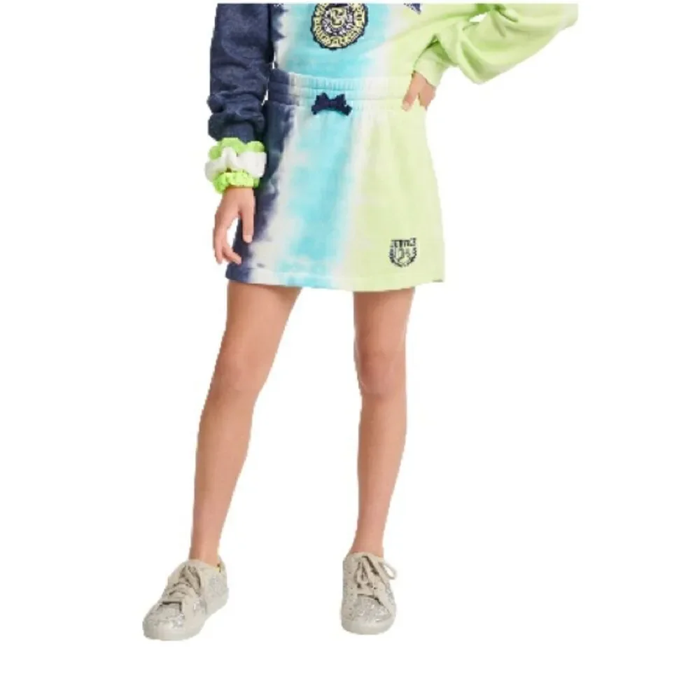 Justice Girls Graphic Dye Effect Fleece Long Sleeved Sweatshirt Size L 12/14